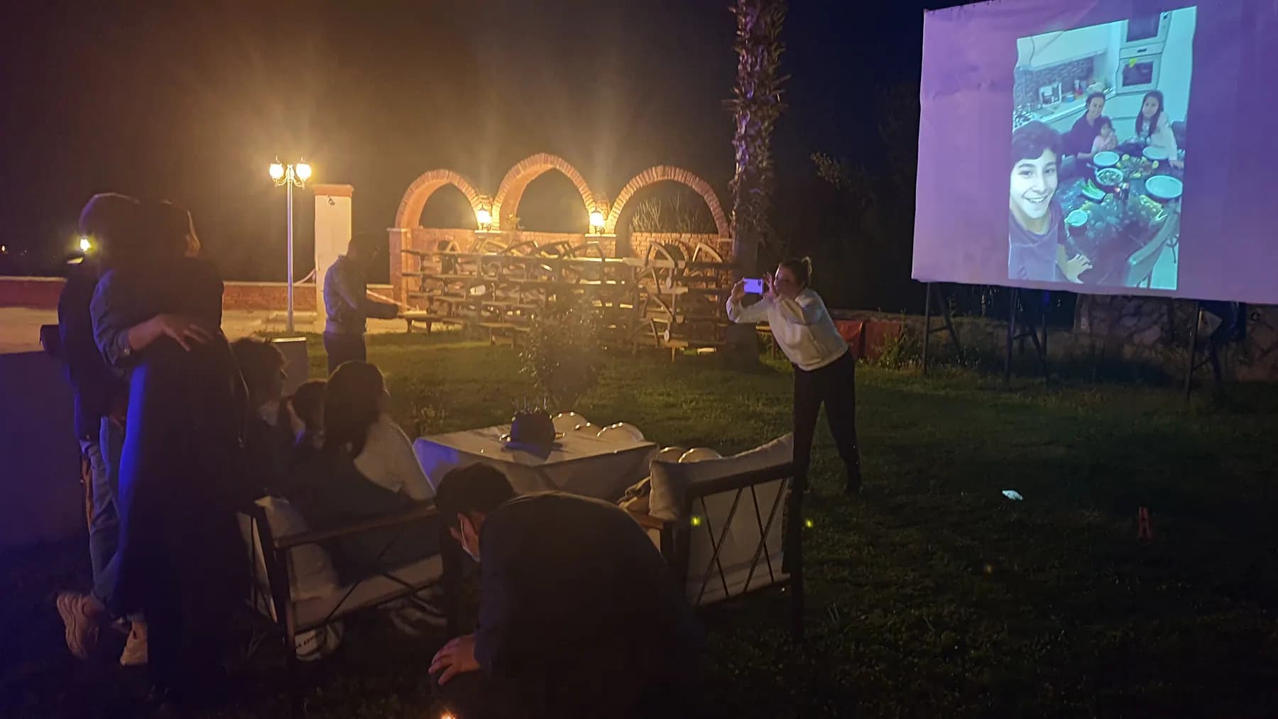 Club Sun Village açık hava sineması